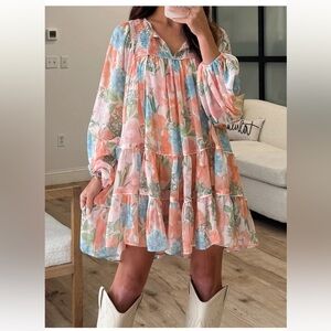 New! Talulah floral tunic dress, size m